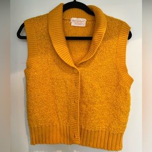 Golden Vintage Sweater Vest